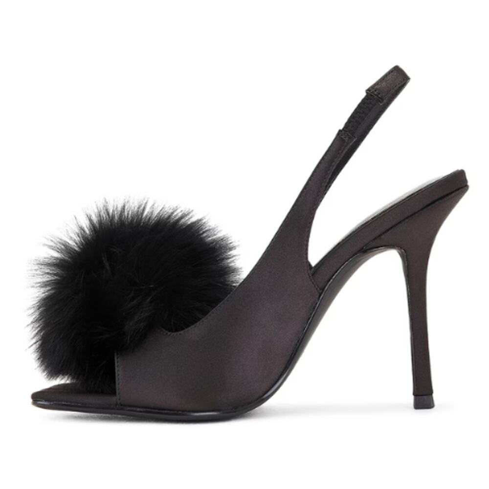 Michael Costello x REVOLVE Paula Sling Back in Black New Size 7 - Picture 4 of 9